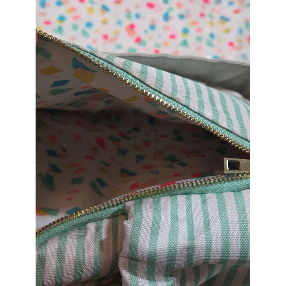 Oh Joy Target Green And White Stripes diaper bag